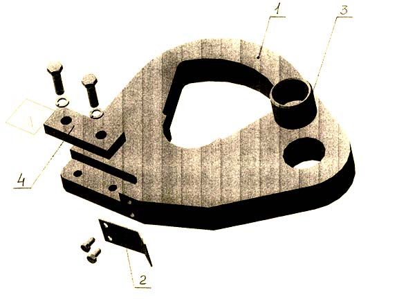 смж-172а Верстат для резки арматуры. Кулиса в сборе